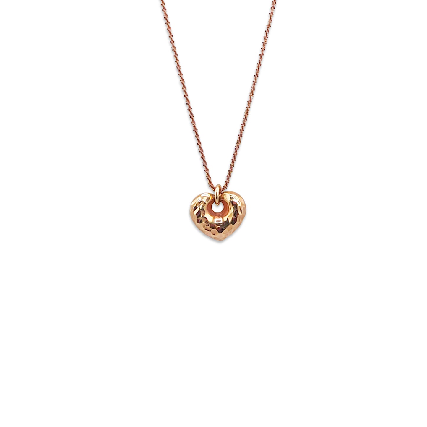14KT Yellow Gold Heart Pendant Chain 3.44GM – Elegant Heart Gold Necklace for Women