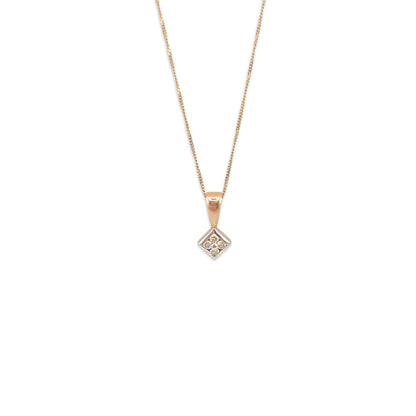 9KT Yellow Gold Diamond Solitaire Pendant 0.92GM – Elegant Solitaire Gold Pendant