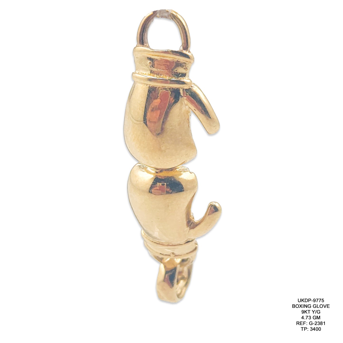 9KT Yellow Gold Boxing Glove Pendant 4.73GM – Designer Sports Gold Pendant