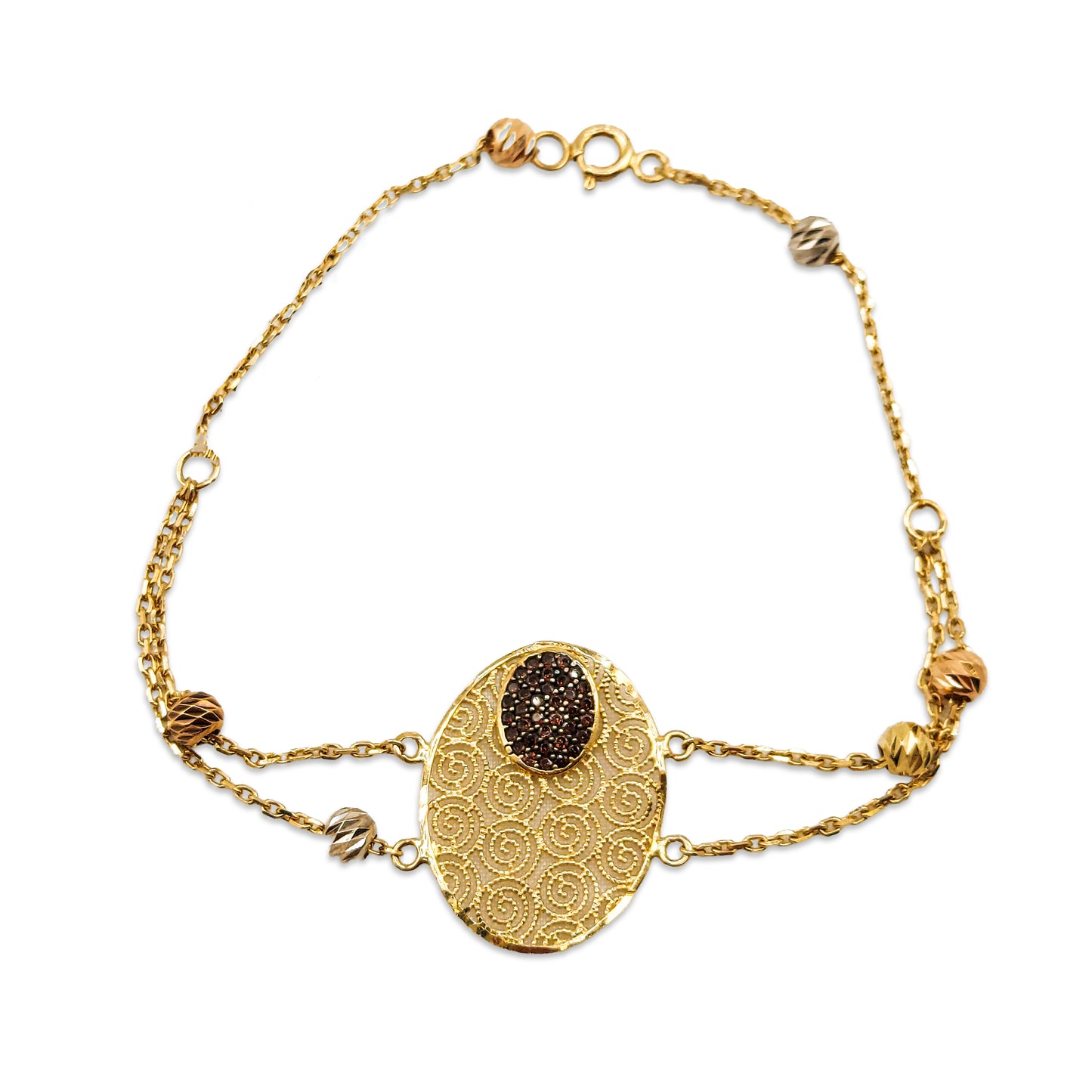 14KT Yellow Gold Designer Bracelet 3.90GM – Elegant Lightweight Gold Bracelet