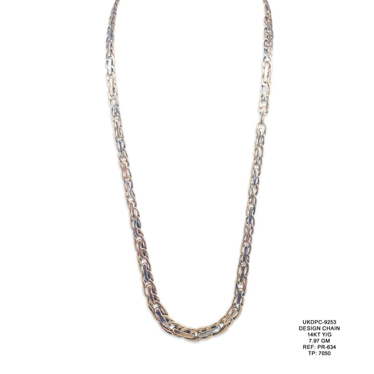 14KT Yellow Gold Designer Chain 7.97GM – Elegant Luxury Gold Chain Necklace