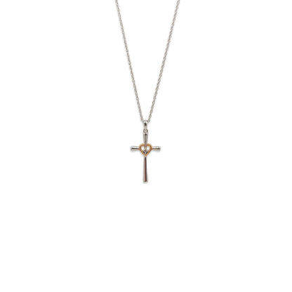 9KT Yellow Gold Chain Cross Pendant 1.22GM – Classic Religious Cross Necklace Pendant