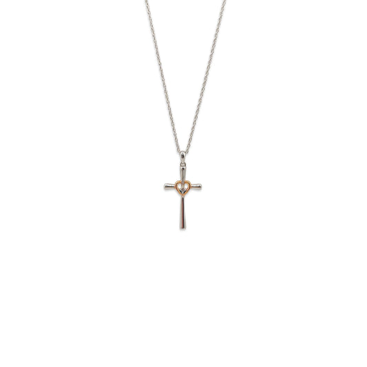 9KT Yellow Gold Chain Cross Pendant 1.22GM – Classic Religious Cross Necklace Pendant