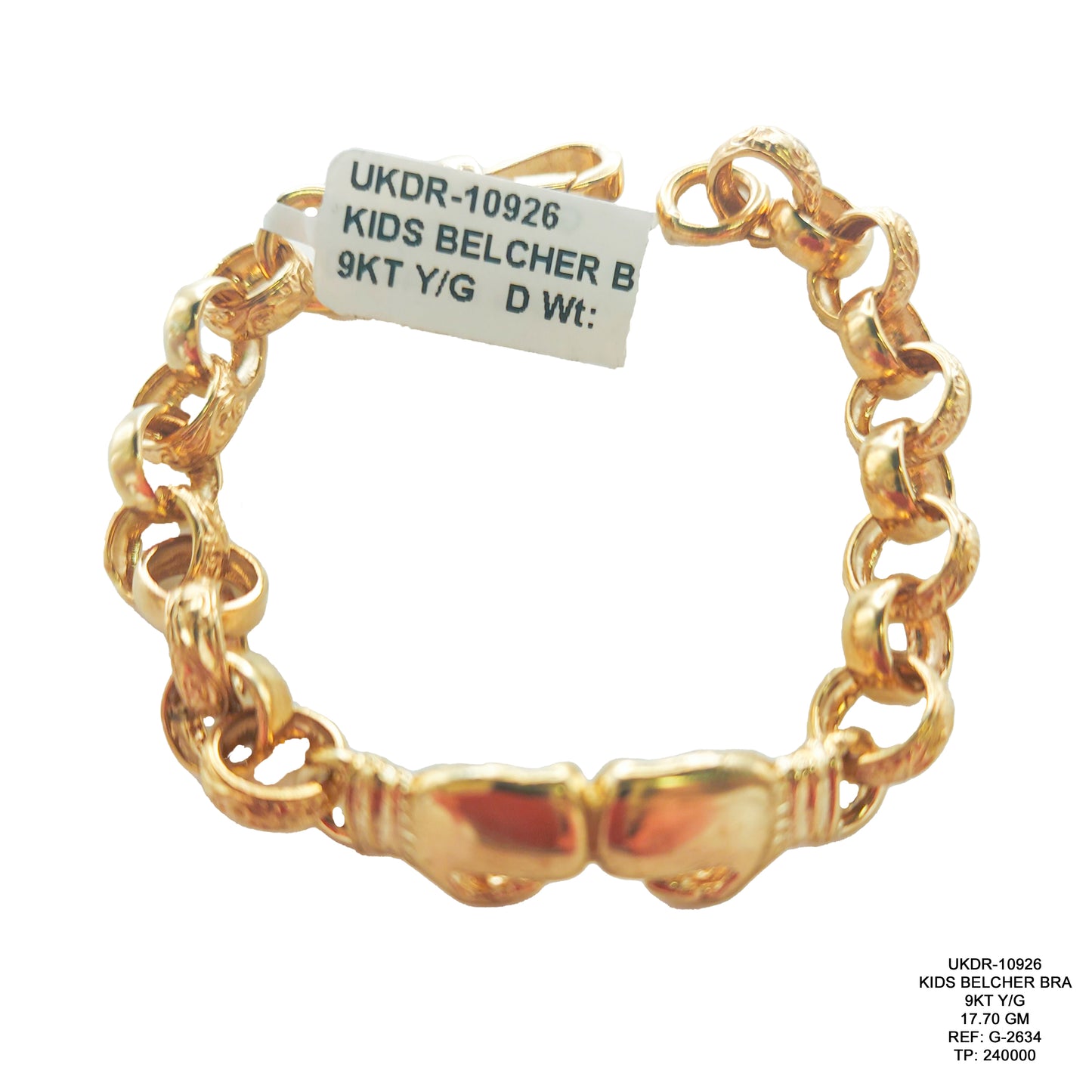 Kids Belcher Bracelet in 9KT Yellow Gold | Stylish Kids Gold Bracelet 17.70 GM