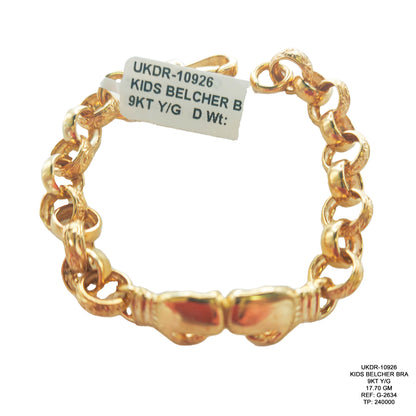 Kids Belcher Bracelet in 9KT Yellow Gold | Stylish Kids Gold Bracelet 17.70 GM